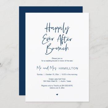 post wedding brunch, happily ever after brunch inv invitation