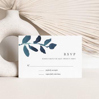 Small Pressed Botanical Rsvp  | Ultramarine Front View