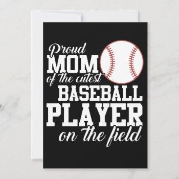 proud mom of the cutest baseball t-shirts