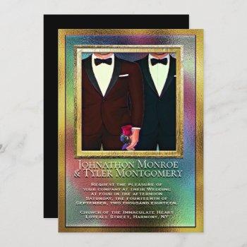 Small Rainbow And Gay Wedding Front View