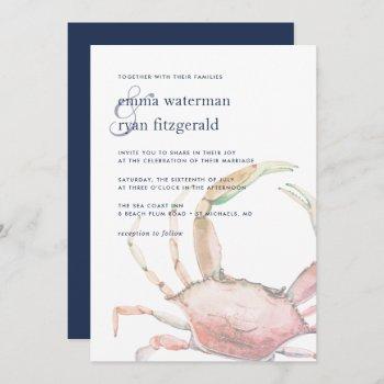 Small Red Crab Wedding Front View