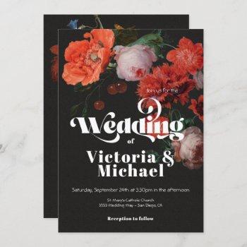 Small Rembrandt Floral Dark & Moody Wedding Front View
