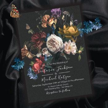Small Rembrandt Floral Dark & Moody Wedding Front View