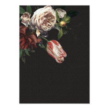 Small Rembrandt Floral Dark & Moody Wedding Back View