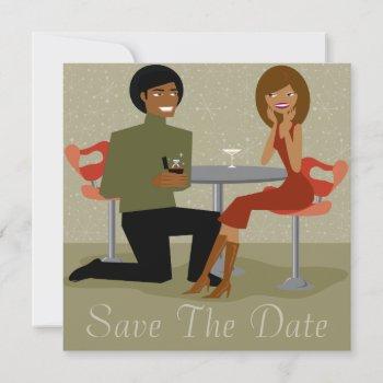 retro couple save the date announcement (aa)