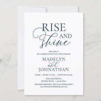 rise and shine, post wedding brunch celebration invitation