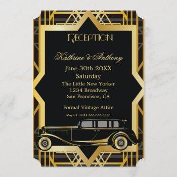 Small Roaring Twenties Gatsby Style Reception Front View