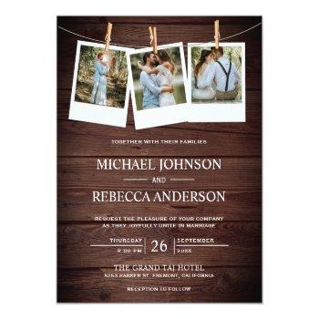 Small Rustic Barn Wood Photo Budget Wedding Front View