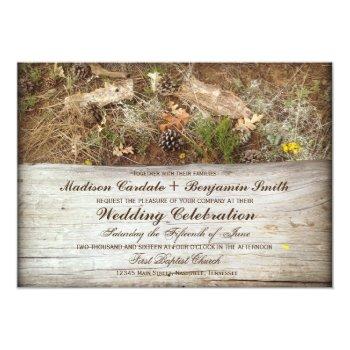 Small Rustic Camo And Wood Country Wedding Front View