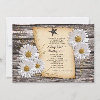 Small Rustic Country Daisy Wedding Front View