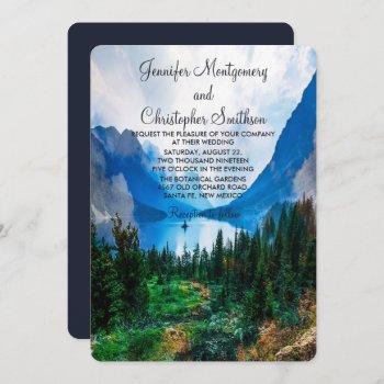 Small Rustic Country Mountains Scenic Nature Wedding Front View