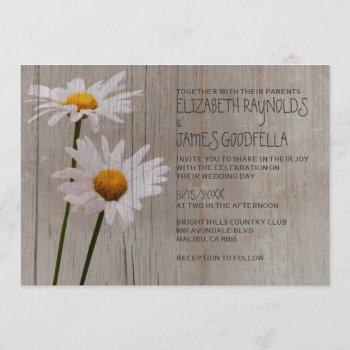 Small Rustic Daisy Wedding Front View