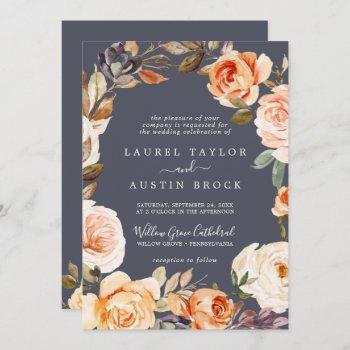 Small Rustic Earth Florals | Purple All In One Wedding Front View