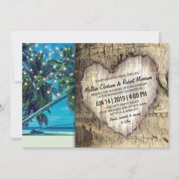 Small Rustic Tropical Beach Destination Wedding Front View