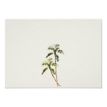 Small Rustic Tropical Palm Trees Beach Sand Wedding Back View