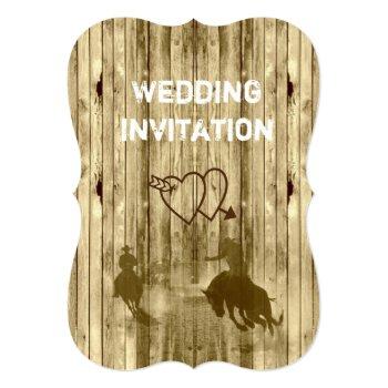 Small Rustic Wild West Western Style Cowboy Wedding Back View