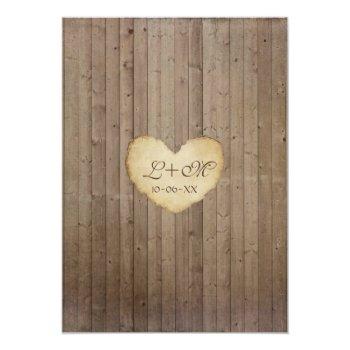 Small Rustic Wood Fence Boards Heart Antiqued Parchment Back View