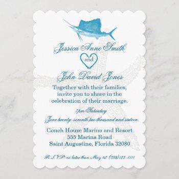 sailfish wedding celebration invitation