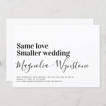 same love smaller wedding  invitation