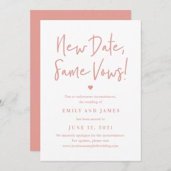 same vows editable color change the date card