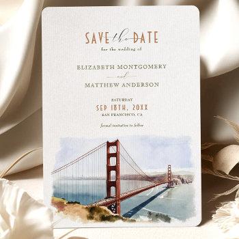 Small San Francisco Save The Date Destination Front View