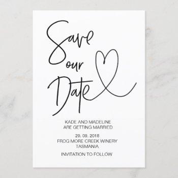Small Save Our Date Wedding Front View
