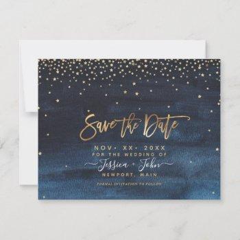 Small Save The Date, Written In The Stars Save The Date Front View