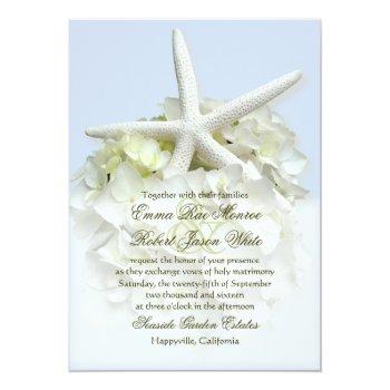 Small Seaside Garden White Floral Wedding Front View