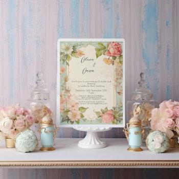 Small Shabby Chic Floral Wedding Front View