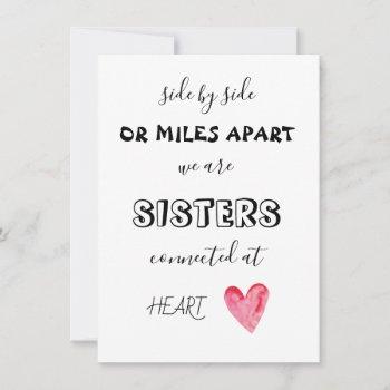 side by side bridesmaid proposal folded card