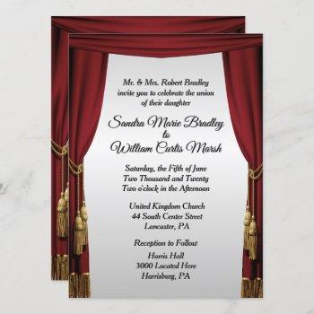 Small Silver Screen Movie Theme Wedding Front View