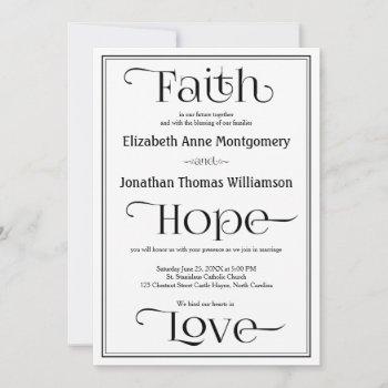 Small Simple Contemporary Christian Wedding Front View