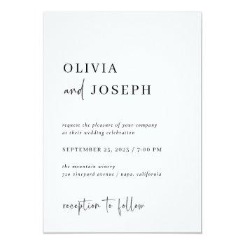Small Simple Modern And Minimalist | Wedding Front View