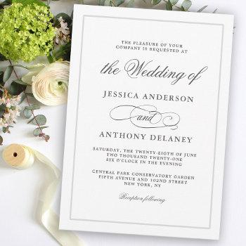 Small Simply Elegant Affair Wedding Front View