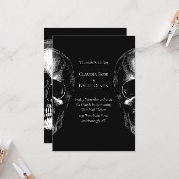 Small Skulls Gothic Wedding Front View