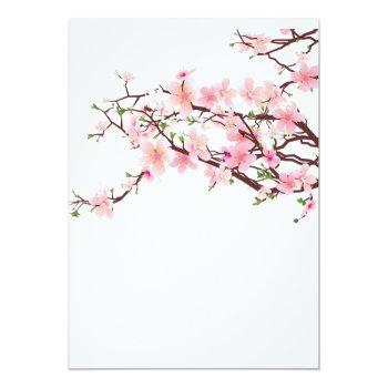 Small Spring Cherry Blossoms Pale Pink White Wedding Back View