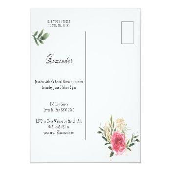 Small Spring Floral Blooms Garden Wedding Back View