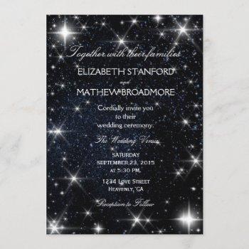 starry night wedding invitation