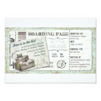 Small Suitcase Boarding Pass Front View