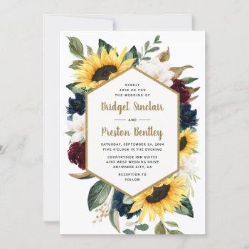 Small Sunflower Roses And Magnolia Rustic Themed Wedding Front View
