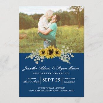 Small Sunflower Wedding  With Photo Front View