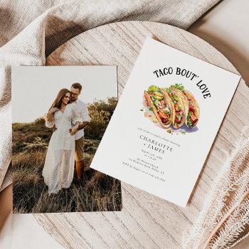 taco bout love watercolor couples bridal shower invitation