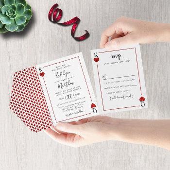 the monogram playing card wedding collection