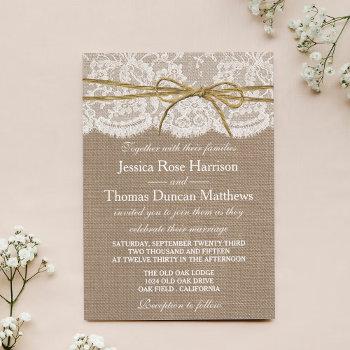Small The Rustic Twine Bow Wedding Collection Front View