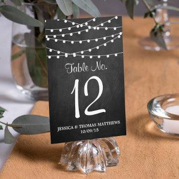Small The String Lights On Chalkboard Wedding Collection Front View