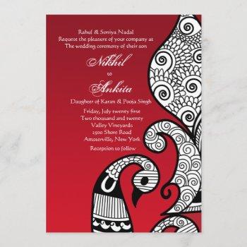 the swan wedding invitation