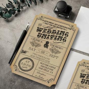 the victorian steampunk wedding collection invitation