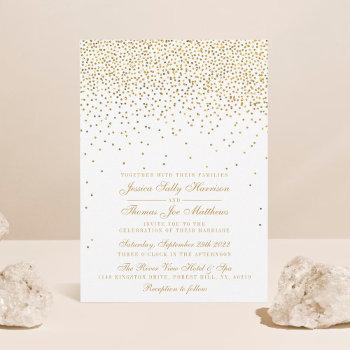 Small The Vintage Glam Gold Confetti Wedding Collection Front View