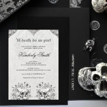 Small Till Death Do Us Part Gothic Baby Shower Front View