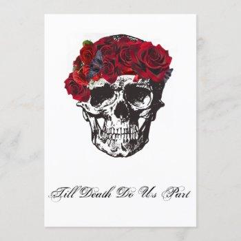 Small Till Death Do Us Part Red Rose Front View